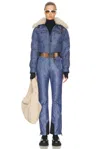 Moncler Ski Suit In Blue