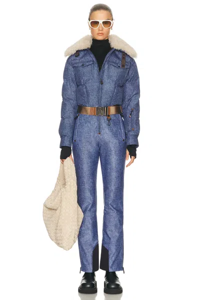 Moncler Ski Suit In Blue