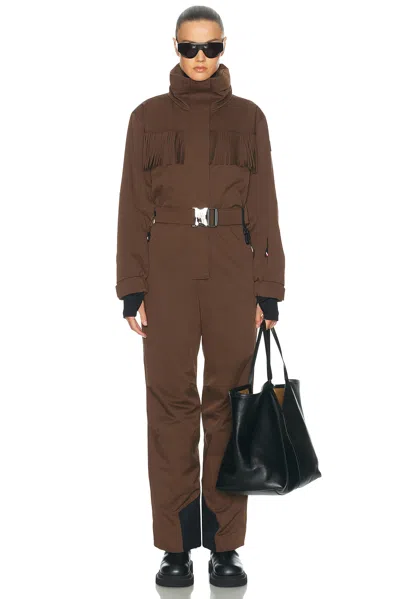 Moncler Ski Suit In Brown