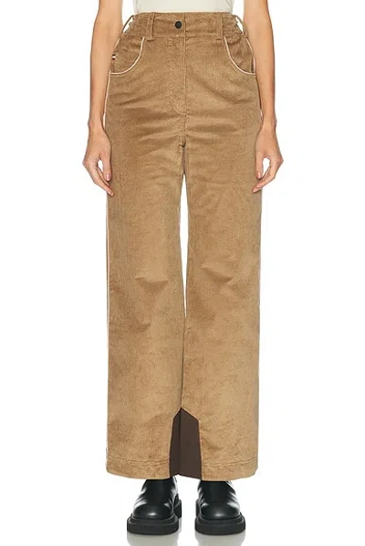 Moncler Ski Trouser In Brown