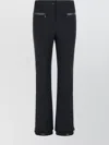 Moncler Ski Trousers With Elastic Cuffs And Pockets In Black