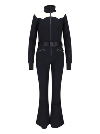 Moncler Ski Suit In Schwarz