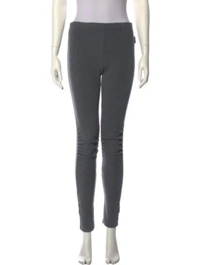 Pre-owned Moncler Skinny Leg Pants In Gray