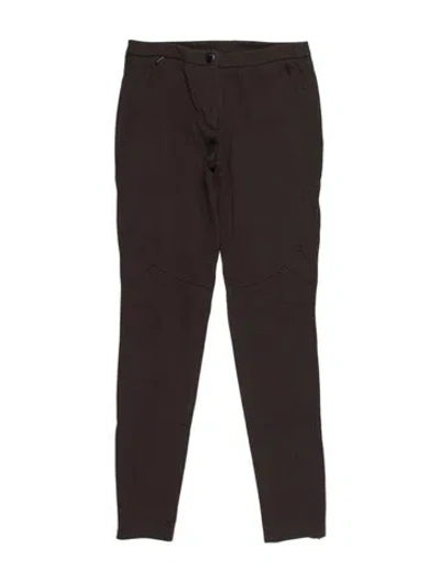 Pre-owned Moncler Skinny Leg Pants In Gray