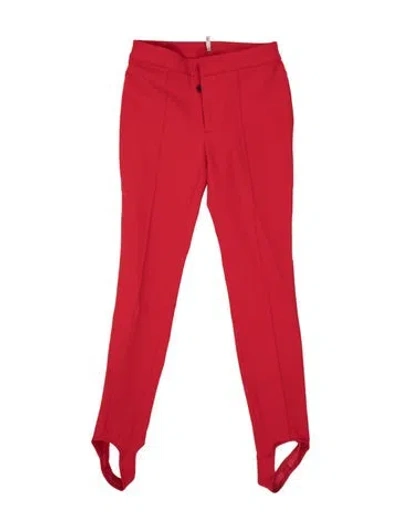 Pre-owned Moncler Skinny Leg Pants In Red