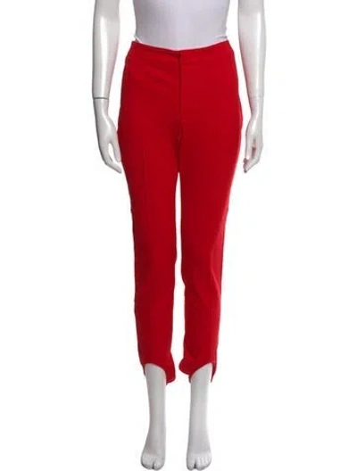 Pre-owned Moncler Skinny Leg Pants In Red
