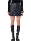 Moncler Technical Fabric Mini-skirt In Blue