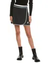 Moncler Logo-patch Wrap Tennis Skirt In Blue