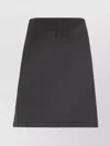 Moncler Skirt High-waisted Zip Detail In Black