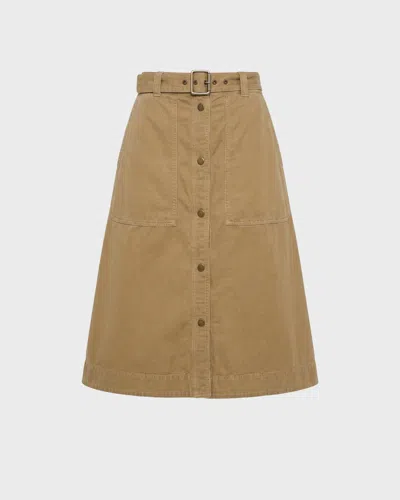 Moncler Cotton Skirt In Animal Print