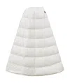 Moncler Padded Midi Skirt In White