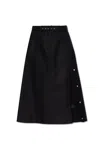 Moncler Belted A-line Skirt In Black