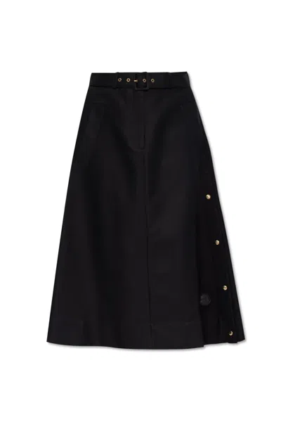 MONCLER MONCLER SKIRT WITH LOGO