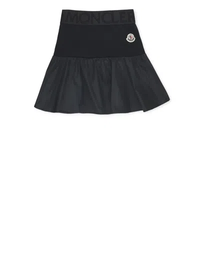 Moncler Kids' Skirt With Logo In Black