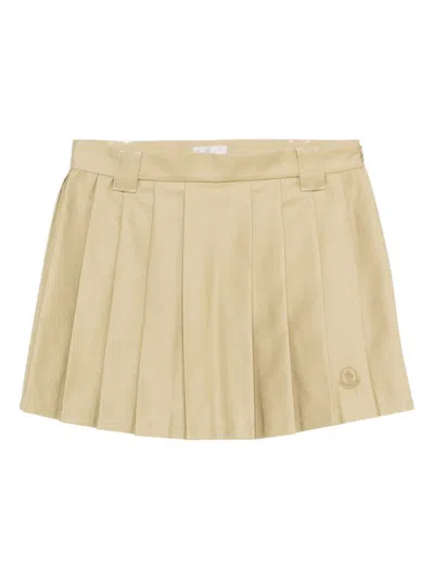 MONCLER MONCLER PLEATED A-LINE SKIRT WITH LOGO