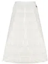 Moncler Padded Midi Skirt In White