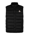 Moncler Sleeveless Cotton Jacket In Black