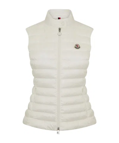 Moncler Sleeveless Down Jacket In White