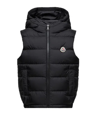 Moncler Sleeveless Down Vest In Black