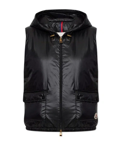 Moncler Sleeveless Down Vest In Black