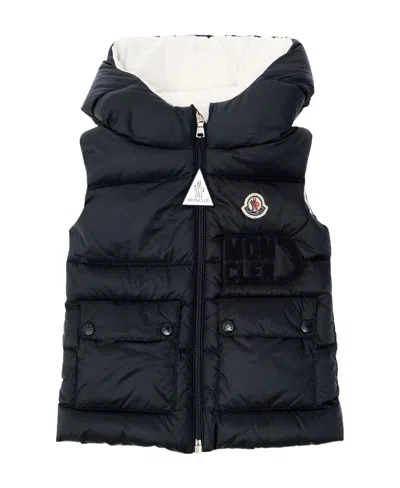 Moncler Sleeveless Down Vest In Blue