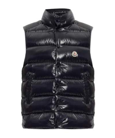 Moncler Sleeveless Down Vest In Midnight Blue
