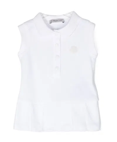 Moncler Sleeveless Polo Shirt In White