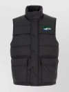 MONCLER SLEEVELESS QUILTED DOWN JACKET WITH HIGH NECK AND FRONT POCKETS
