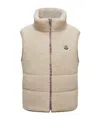 Moncler Sleeveless Vest In Neutral