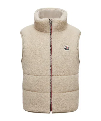 Moncler Sleeveless Vest In Neutral