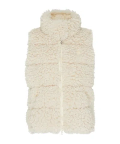 Moncler Wourl Vest In Off-white