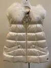 Moncler Sleeveless Vest In Nude