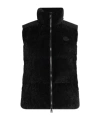 Moncler Sleevless Down Vest In Black