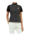Moncler Liane Quilted Shell Down Vest In Black