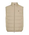 Moncler Contrin Quilted Shell Gilet In Nude