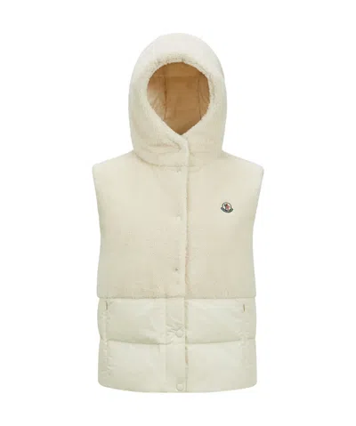 MONCLER MONCLER FLOY TEDDY HOODED DOWN GILET