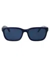 Moncler Matte Blue Injectate Sunglasses In Blue
