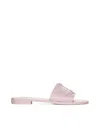 Moncler Logo Pool Slides In Pink & Purple