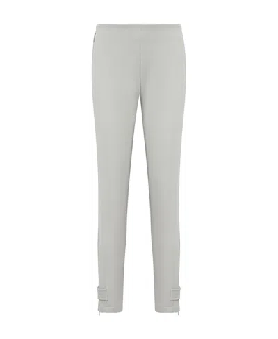 Moncler Slim-cut Leg Trousers In Gray
