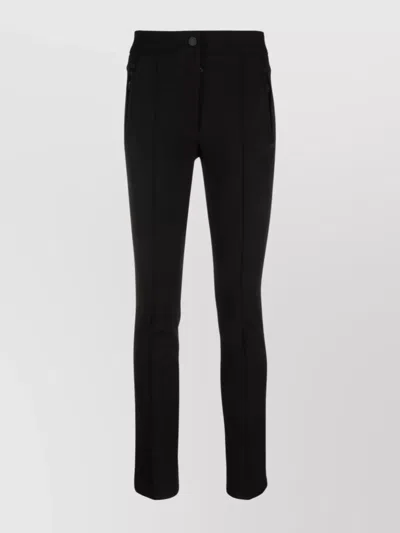 MONCLER SLIM FIT MID RISE TROUSERS WITH POCKETS