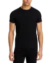 Moncler Tipped Cotton Stretch Jersey T-shirt In Black
