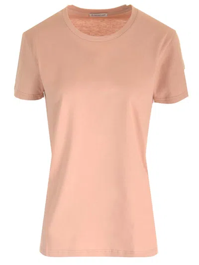 Moncler Slim Fit T-shirt In Rose