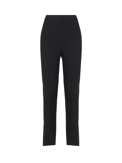 Moncler Pintuck High Waist Leggings In Black