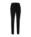 Moncler Black Stretch Pants In Black
