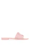 Moncler Rubber Slides With Flat Sole And Open Toe In Pink