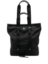 Moncler Tech Tote Small In Black