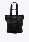 Moncler Small Tech Water-repellent Tote Bag In Black