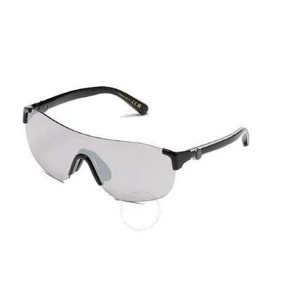 Moncler Smoke Mirrored Shield Men's Sunglasses Ml0272-k 01c 00 In Gray