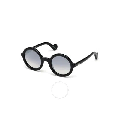 Moncler Smoke Pilot Ladies Sunglasses Ml0005 01b 50 In Black
