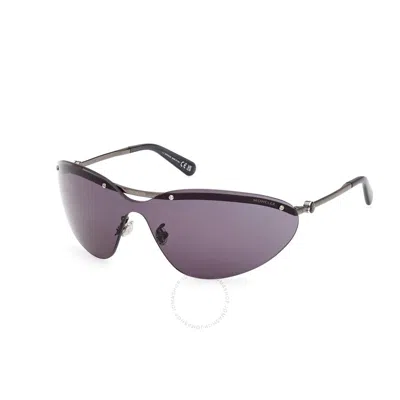 Moncler Smoke Shield Unisex Sunglasses Ml0255 08a 00 In Black